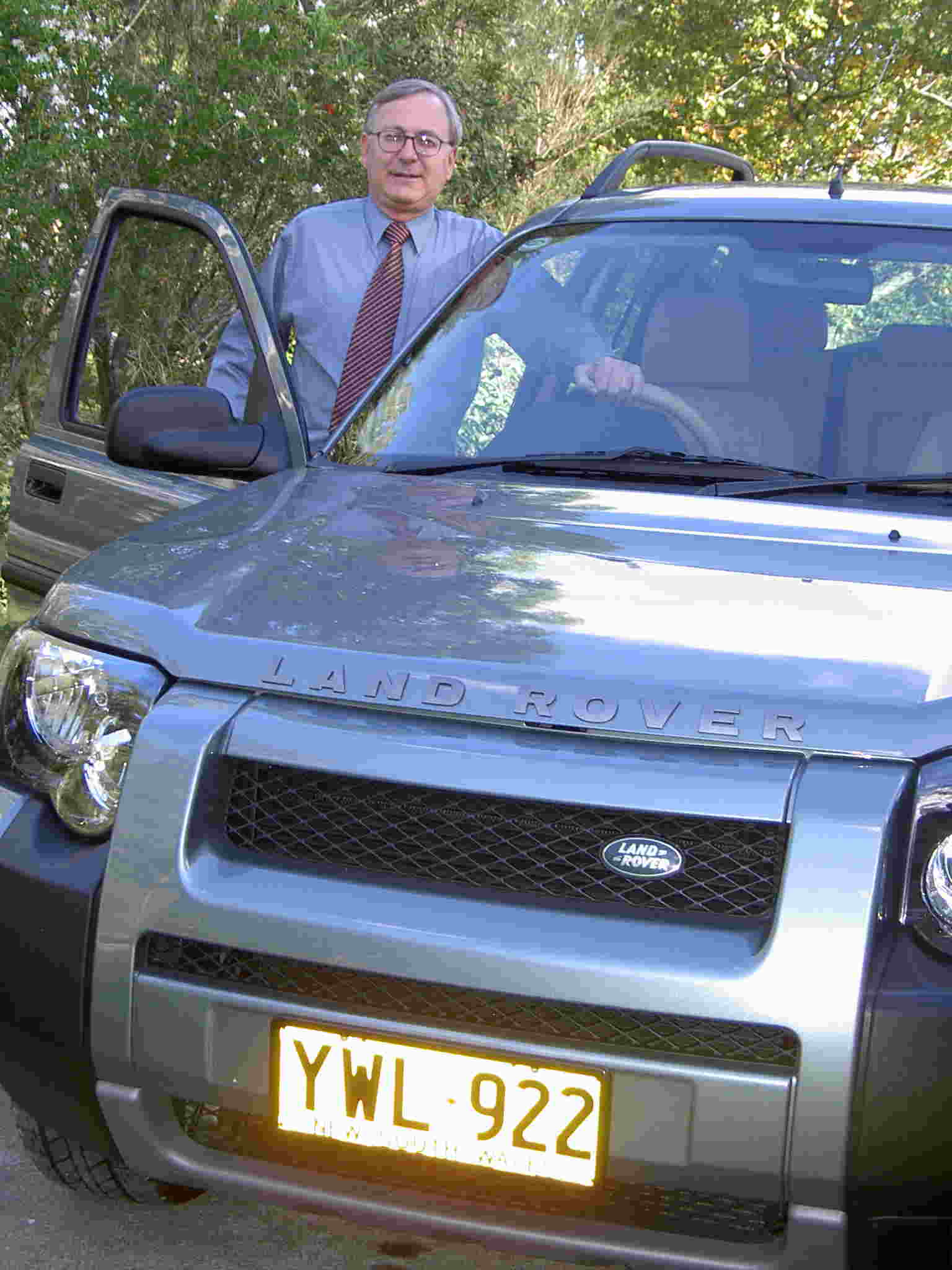 The Editor - enjoying a Freelander!