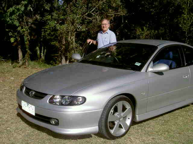 The Editor - enjoying a Monaro CV8!